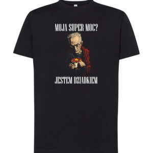 Koszulka S T-shirt Prezent Dzień Dziadka Superbohater Dziadek Z Nadrukiem