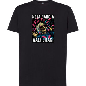 Koszulka M T-shirt Prezent Dzień Babci U Rydzyka Nie U Dilera Z Nadrukiem